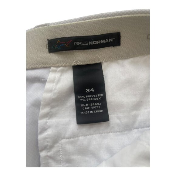 Greg Norman Men's Stretch Golf Fishing Short Size US 34 Regular Gray blocks - Picture 8 of 11